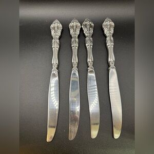 Oneida Michelangelo 4 Knives Heirloom Stainless Flatware Replacements